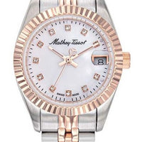 Mathey-tissot Mathy Ii Two Tone Stainless Steel White Dial Quartz D710ra Women's Watch