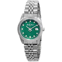 Mathey-tissot Mathy Iii Stainless Steel Green Dial Quartz D810av Women's Watch