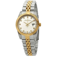 Mathey-tissot Mathy Iii Two Tone Stainless Steel Silver Dial Quartz D810bi Women's Watch