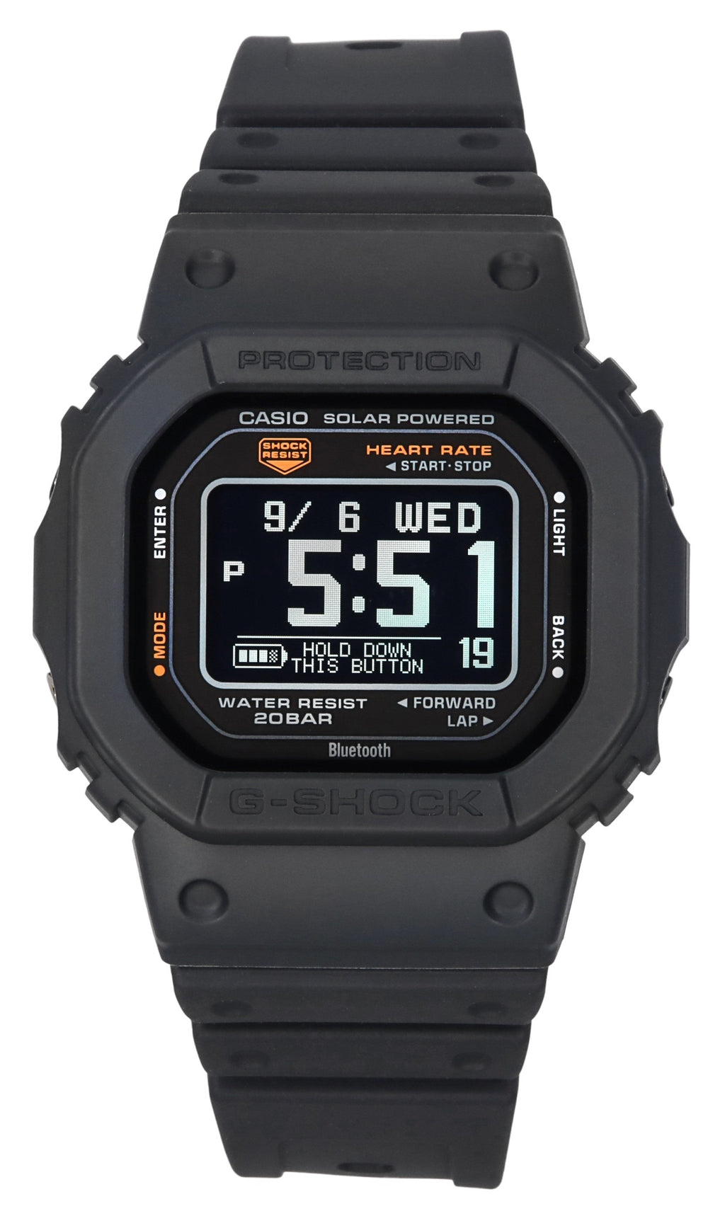 Casio G-shock Move Mobile Link Digital Resin Strap Solar Dw-h5600-1 200m Men's Watch