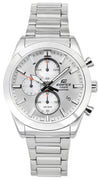 Casio Edifice Classic Standard Chronograph Analog Silver Dial Quartz Efb-710d-7a 100m Men's Watch