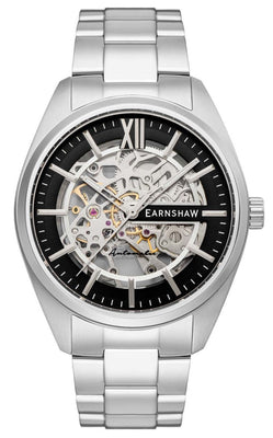 Thomas Earnshaw Smeaton Limited Edition Black Skeleton Dial Automatic Es-8208-11 Men's Watch