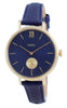 Fossil Kalya Blue Dial Leather Quartz Es5042 Women's Watch