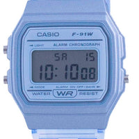 Casio Youth Blue Resin Digital F-91ws-2 F91ws-2 Unisex Watch