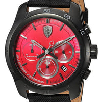 Ferrari Primato Chronograph Leather Strap Quartz 0830447 Men's Watch