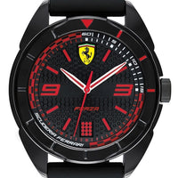 Ferrari Scuderia Forza Black Dial Silicon Band Quartz 0830515 Men's Watch