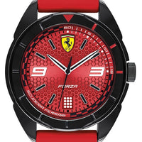 Ferrari Scuderia Forza Red Dial Silicon Band Quartz 0830517 Men's Watch