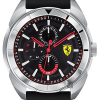 Ferrari Scuderia Forza Black Dial Silicon Band Quartz 0830546 Men's Watch