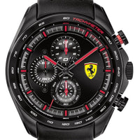 Ferrari Scuderia Speedracer Chronograph Leather Strap Quartz 0830647 Men's Watch