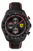 Ferrari Scuderia Speedracer Chronograph Leather Strap Quartz 0830647 Men's Watch