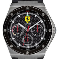 Ferrari Scuderia Aspire Black Dial Silicon Band Quartz 0830694 Men's Watch