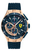 Ferrari Scuderia Race Day Chronograph Blue Dial Quartz Silicon Band 0830699 Men's Watch