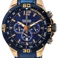 Festina Chronograph Bike Special Edition Blue Dial Quartz F20524-1 F205241 100m Men's Watch With Gift Set