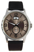 Fcuk Brown Dial Leather Strap Quartz Fc1209b Men's Watch