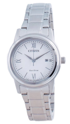 Citizen Classic White Dial Stainless Steel Eco-drive Fe1220-89a 100m Women's Watch