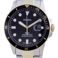 Fossil Fb-01 Black Dial Stainless Steel Quartz Fs5653 100m Men's Watch