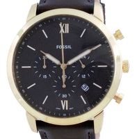 Fossil Neutra Chronograph Brown Dial Leather Quartz Fs5763 Men's Watch