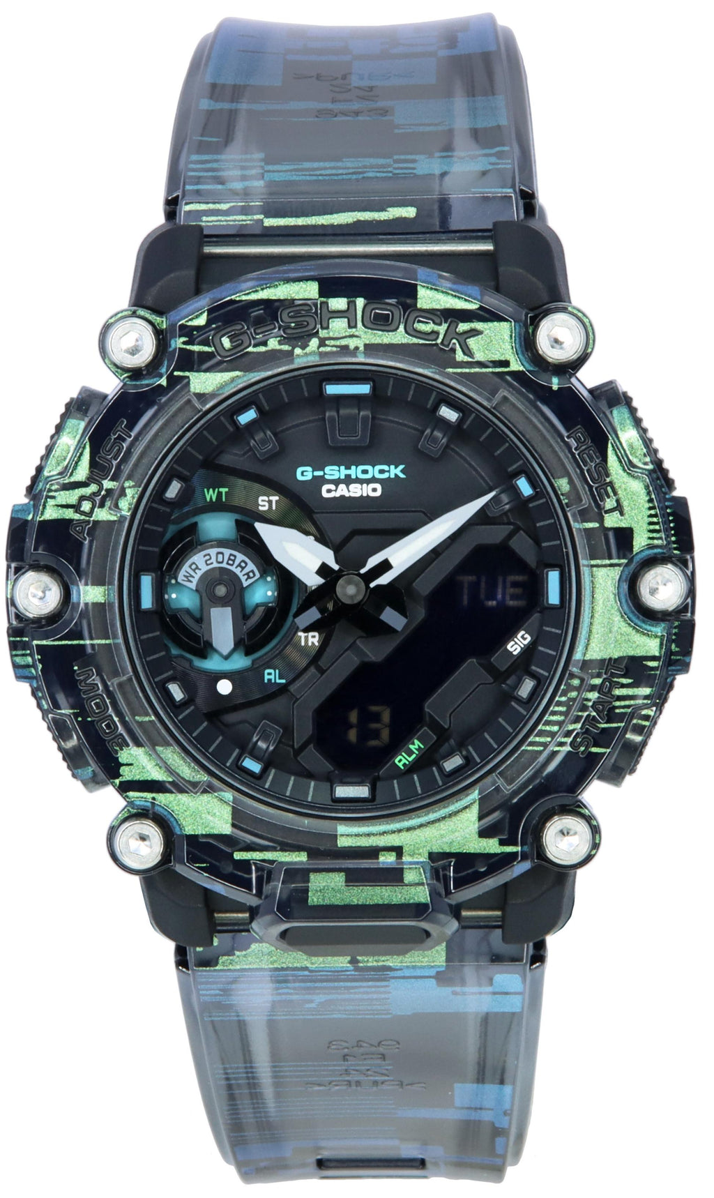 Casio G-shock Naughty Noise Analog Digital Quartz Ga-2200nn-1a Ga2200nn-1 200m Men's Watch