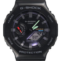 Casio G-shock Analog Digital Mobile Link Black Resin Strap Tough Solar Power Ga-b2100-1a 200m Men's Watch