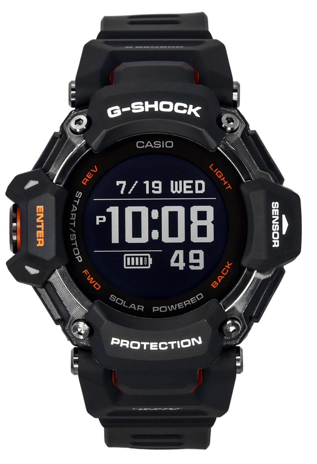 Casio G-shock Move G-squad Multi Sport Digital Solar Gbd-h2000-1a 200m Men's Watch