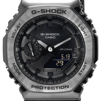 Casio G-shock Metal Clad Analog Digital Quartz Gm-2100bb-1a Gm2100bb-1 200m Men's Watch