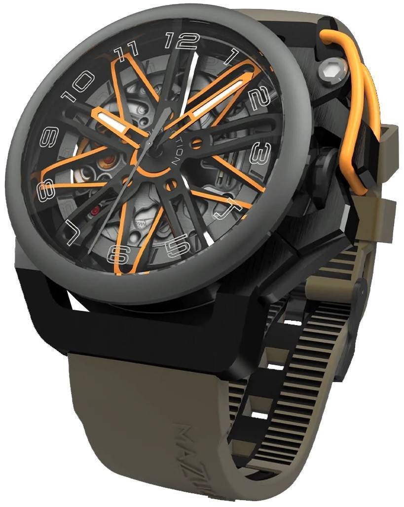 Mazzucato Rim Gt Reversible Chronograph Skeleton Dial Automatic Gt4-or Men's Watch