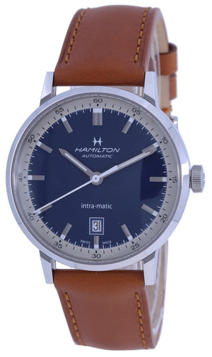 Hamilton American Classic Intra-matic Leather Strap Automatic H38425540 Men's Watch