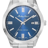 Mathey-tissot Mathy I Jumbo Special Edition Stainless Steel Blue Dial Quartz H455abu Men's Watch