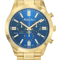 Mathey-tissot Mathy I Jumbo Special Edition Chronograph Blue Dial Quartz H455chpbu Men's Watch