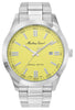 Mathey-tissot Mathy I Jumbo Special Edition Stainless Steel Yellow Dial Quartz H455j Men's Watch