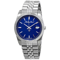 Mathey-tissot Mathy Iii Stainless Steel Blue Dial Quartz H810abu Men's Watch