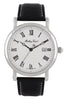 Mathey-tissot City Leather Strap White Dial Quartz Hb611251abr Men's Watch