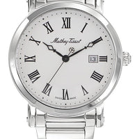 Mathey-tissot City Metal Stainless Steel White Dial Quartz Hb611251mabr Men's Watch