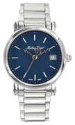 Mathey-tissot City Metal Stainless Steel Blue Dial Quartz Hb611251mabu Men's Watch