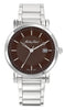 Mathey-tissot City Metal Stainless Steel Brown Dial Quartz Hb611251mam Men's Watch