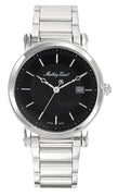 Mathey-tissot City Metal Stainless Steel Black Dial Quartz Hb611251man Men's Watch