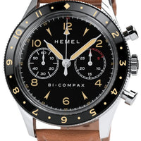 Hemel Air Wing Ceramic Bezel Black With Super-luminova C3 Dial Mechanical Hf19 100m Men's Watch