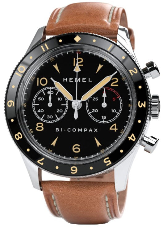 Hemel Air Wing Ceramic Bezel Black With Super-luminova C3 Dial Mechanical Hf19 100m Men's Watch