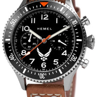 Hemel Usaf Special Edition Aim High Black With Super-luminova C3 Dial Quartz Hfusaf1-04 100m Men's Watch