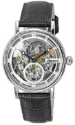 Ingersoll The Herald Leather Strap Silver Skeleton Dial Automatic I00402b Men's Watch