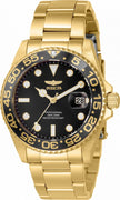 Invicta Pro Diver Black Dial Gold Tone Stainless Steel Quartz 33263 200m Women's Watch