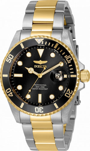 Invicta Pro Diver Black Dial Two Tone Stainless Steel Quartz 33275 200m Women's Watch