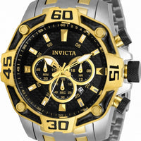 Invicta Pro Diver Chronograph Two Tone Stainless Steel Quartz 33853 100m Men's Watch