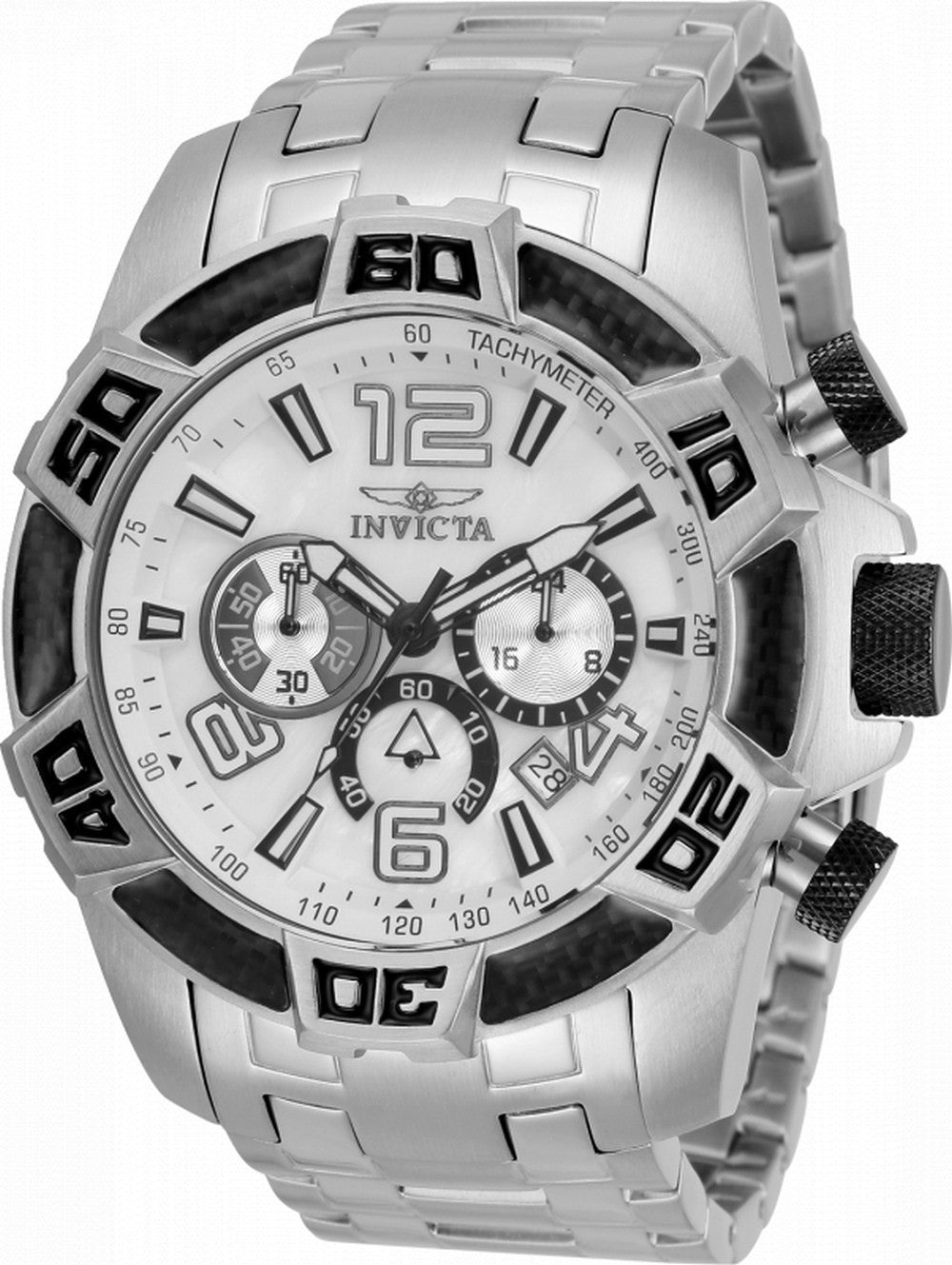 Invicta Pro Diver Scuba Chronograph Stainless Steel Quartz 34747 100m Men's Watch