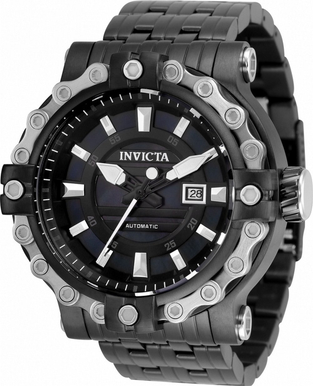 Invicta Excursion Black Dial Stainless Steel Automatic 35181 100m Men's Watch