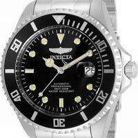 Invicta Pro Diver Black Dial Stainless Steel Automatic 35717 200m Men's Watch