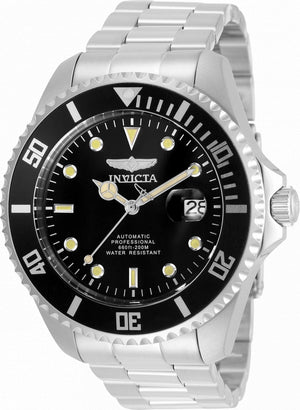 Invicta Pro Diver Black Dial Stainless Steel Automatic 35717 200m Men's Watch