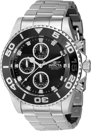 Invicta Pro Diver Chronograph Black Dial Quartz Diver's 43405 200m Men's Watch