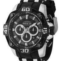 Invicta Pro Diver Chronograph Black Dial Quartz 44704 100m Men's Watch