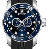 Invicta Pro Diver Scuba Gmt Silicone Strap Blue Dial Quartz 45722 100m Men's Watch